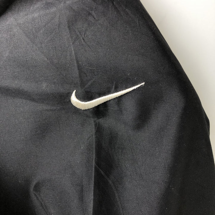 Nike Half Snap Warm-Up Pullover, Men's Size Medium polyester black type Vintage Second Hand