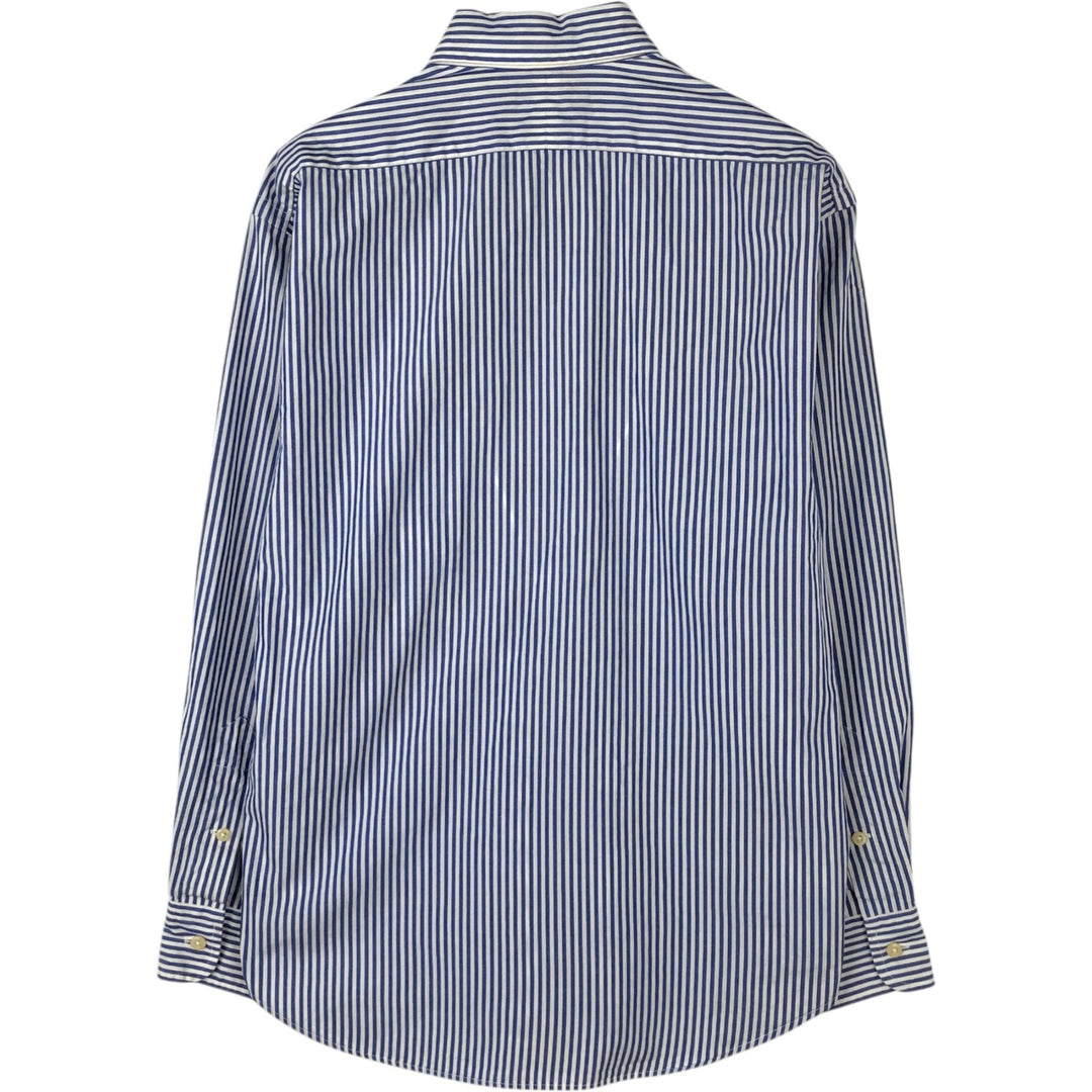 Ralph Lauren Striped Pattern Long Sleeve Cotton Striped Shirt, Women's Size M cotton blue type Vintage Second Hand