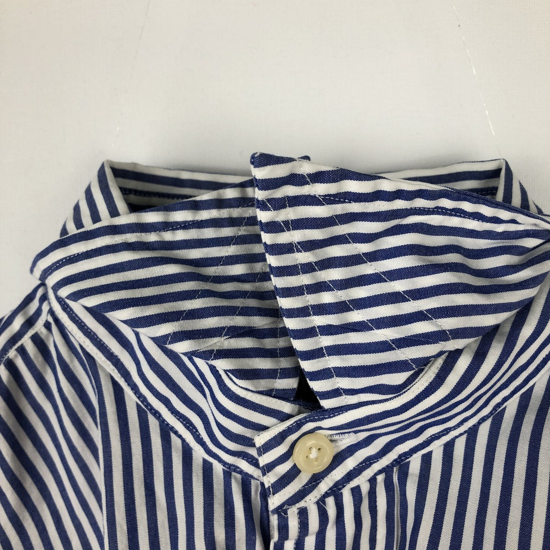 Ralph Lauren Striped Pattern Long Sleeve Cotton Striped Shirt, Women's Size M cotton blue type Vintage Second Hand
