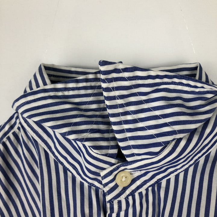 Ralph Lauren Striped Pattern Long Sleeve Cotton Striped Shirt, Women's Size M cotton blue type Vintage Second Hand