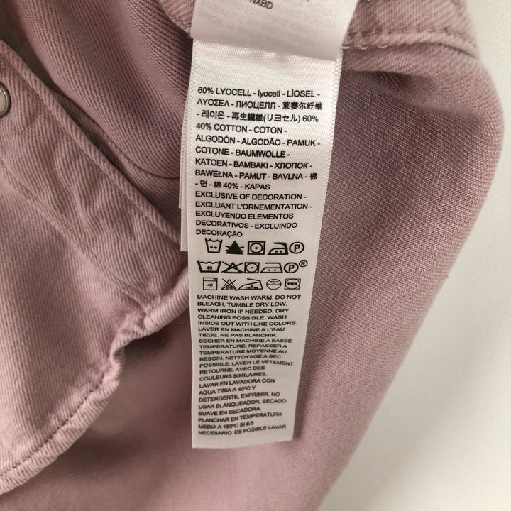 Levi's Long Sleeve Western Shirt, Women's Size XS others pink type Vintage Second Hand