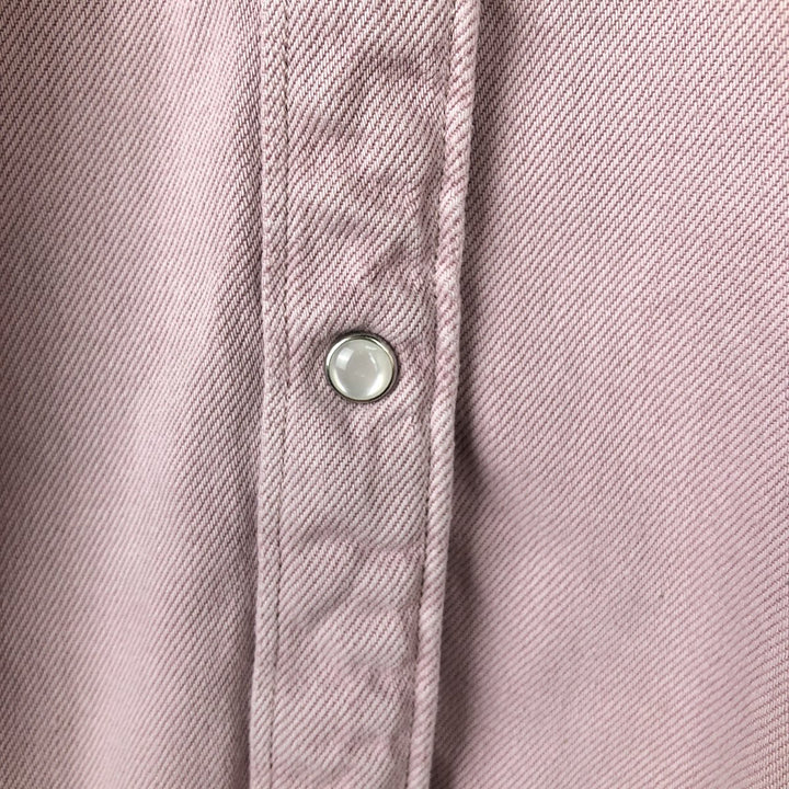 Levi's Long Sleeve Western Shirt, Women's Size XS others pink type Vintage Second Hand