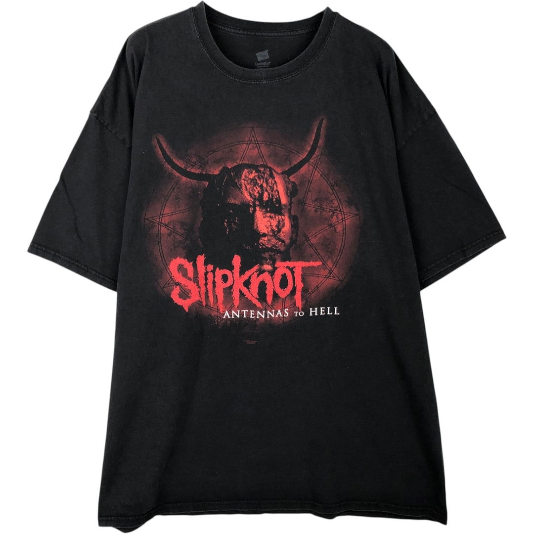 Hanes Slipknot Band T-Shirt (Men's XXL equivalent) cotton black type Vintage Second Hand
