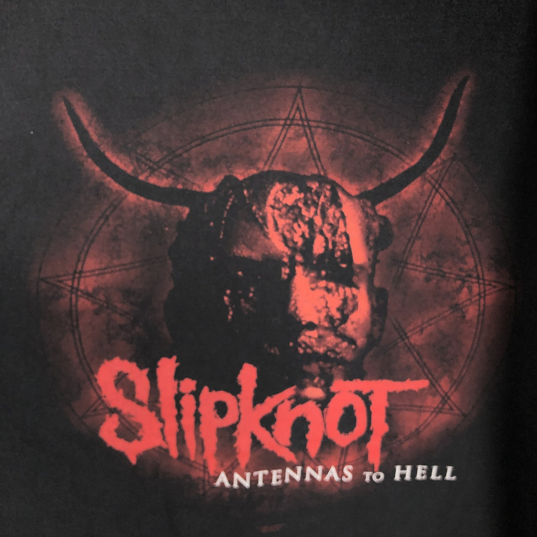Hanes Slipknot Band T-Shirt (Men's XXL equivalent) cotton black type Vintage Second Hand
