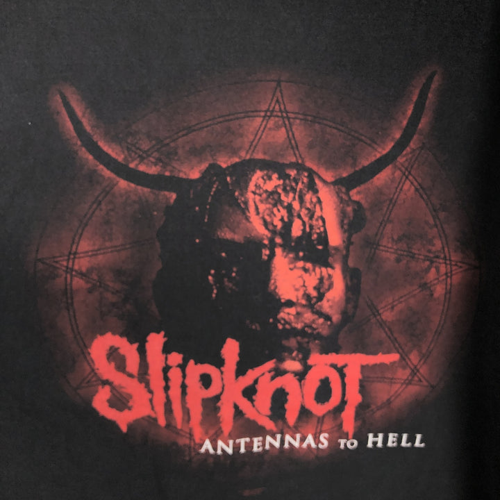 Hanes Slipknot Band T-Shirt (Men's XXL equivalent) cotton black type Vintage Second Hand