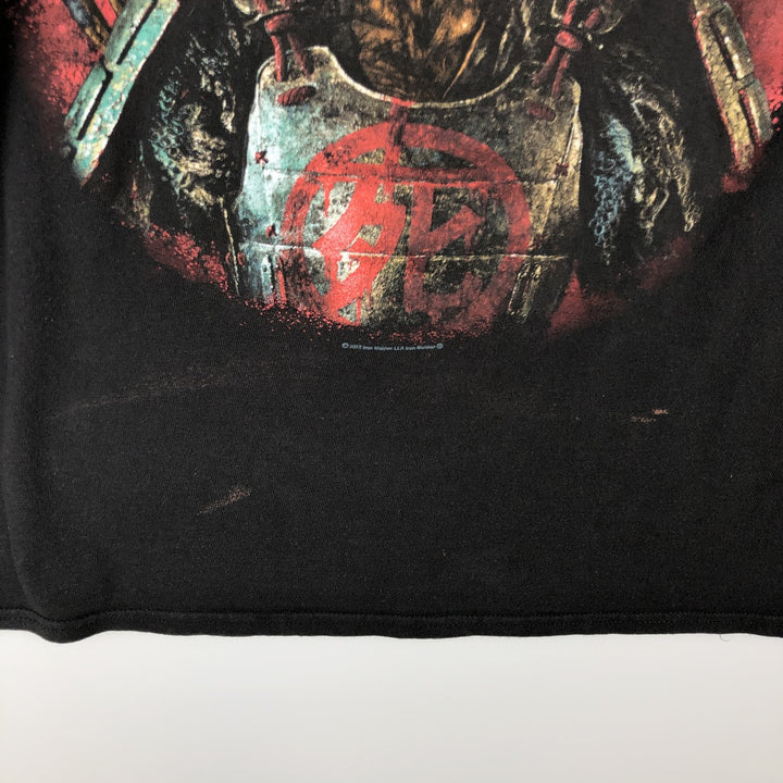 IRON MAIDEN Iron Maiden Band T-shirt Band T Men's M size cotton black type Vintage Second Hand