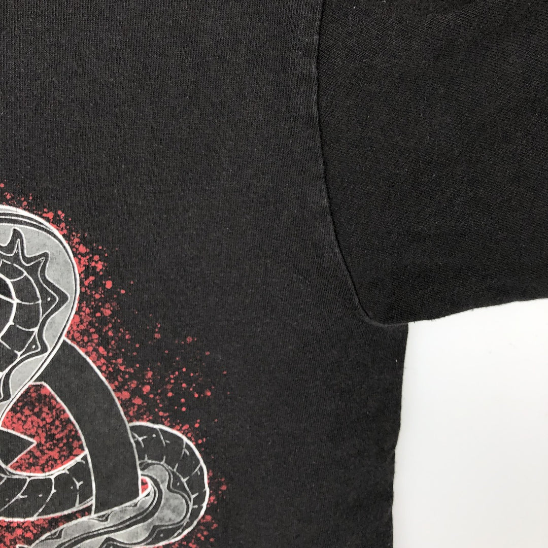 IRON MAIDEN Iron Maiden Band T-shirt Band T Men's M size cotton black type Vintage Second Hand
