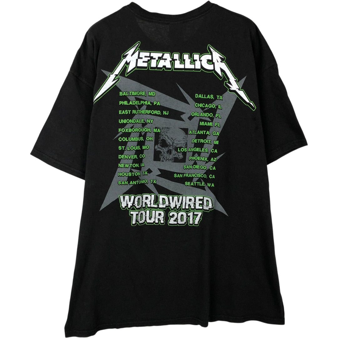 Metallica Band T-shirt, Band T, Men's XL size cotton black type Vintage Second Hand