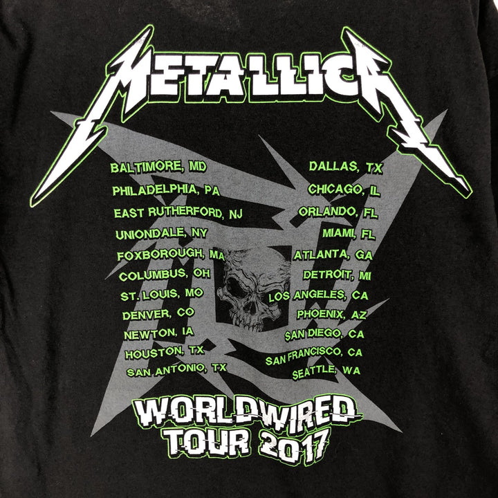 Metallica Band T-shirt, Band T, Men's XL size cotton black type Vintage Second Hand