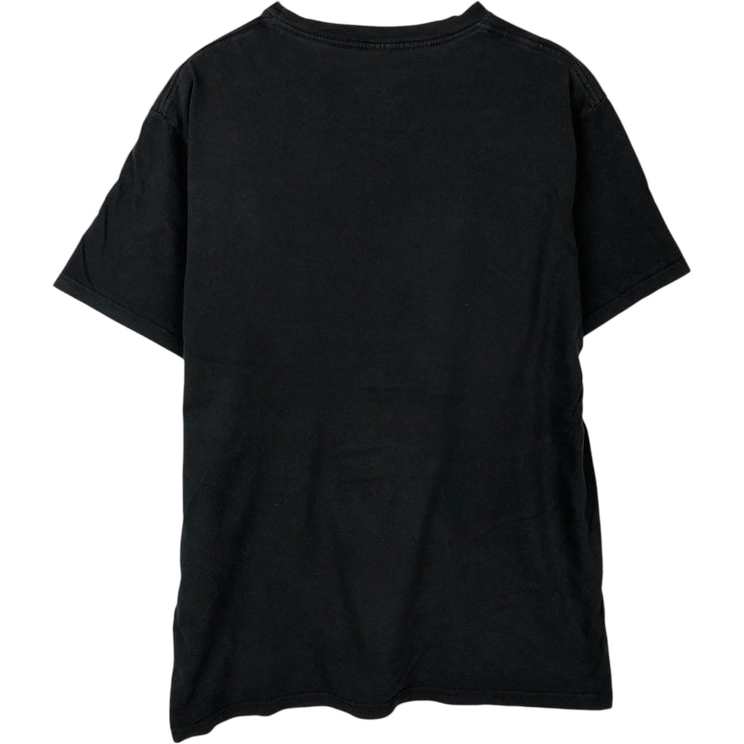 THE BEATLES Band T-shirt, Men's L size cotton black type Vintage Second Hand