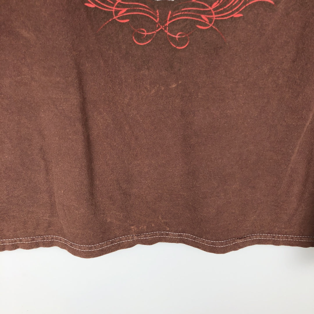 DEF LEPPARD Def Leppard Band T-shirt Band T Men's L size cotton black type Vintage Second Hand