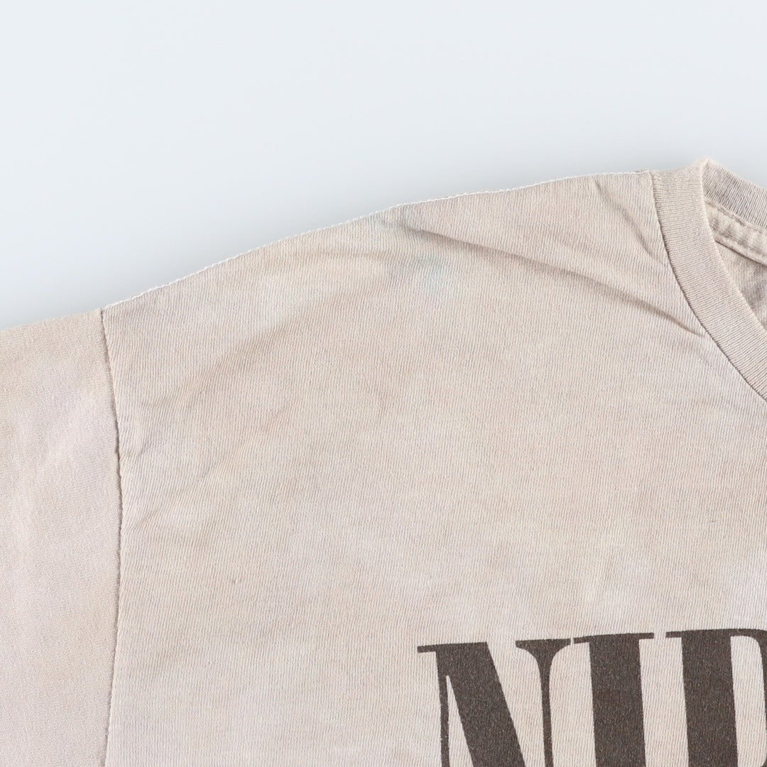 NIRVANA Nirvana Band T-shirt, Band T, Men's XL size cotton Beige type Vintage Second Hand