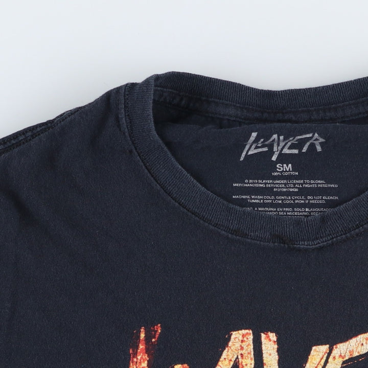 SLAYER Band T-shirt, Men's Size S (equivalent) cotton black type Vintage Second Hand