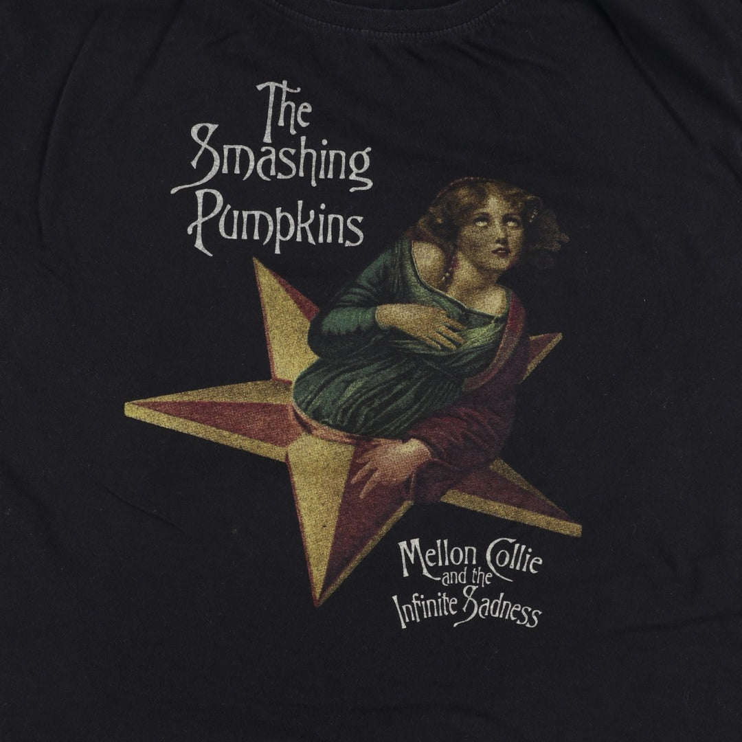 THE SMASHING PUMPKINS Smashing Pumpkins Band T-shirt Band T Men's L size cotton black type Vintage Second Hand
