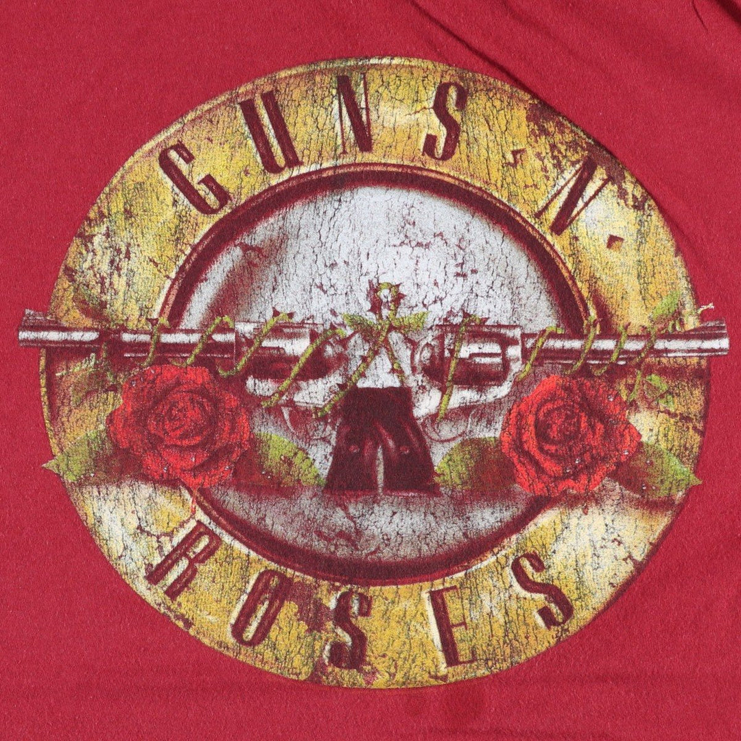 GUNS N' ROSES Guns N' Roses Band T-Shirt Band Tee Men's XL cotton red type Vintage Second Hand