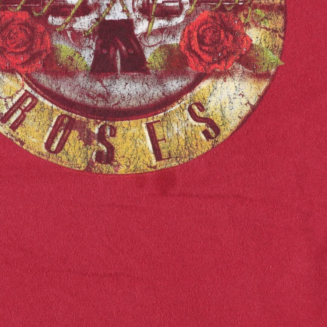 GUNS N' ROSES Guns N' Roses Band T-Shirt Band Tee Men's XL cotton red type Vintage Second Hand