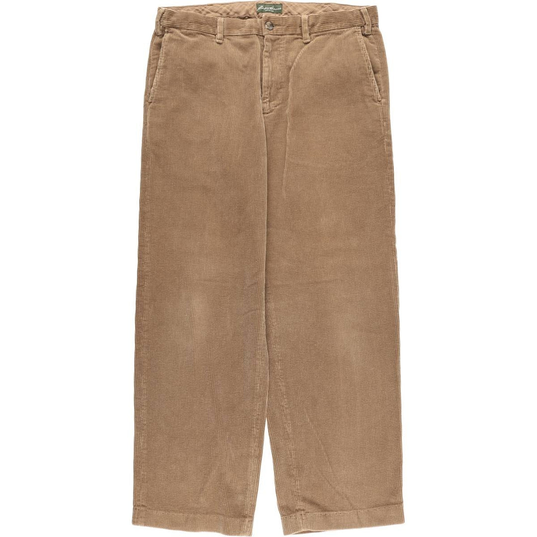 Eddie Bauer Corduroy Pants for Men, Size W37 cotton brown type Vintage Second Hand