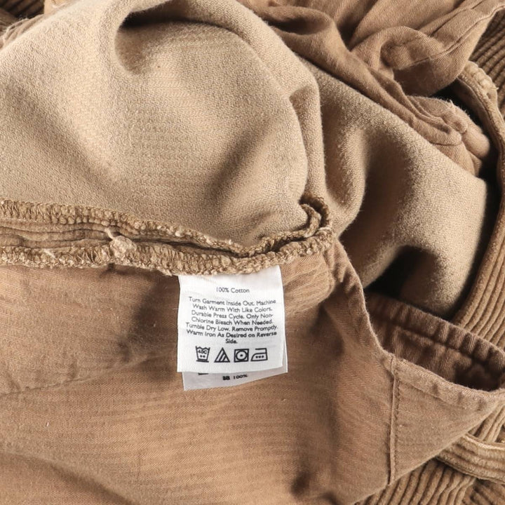 Eddie Bauer Corduroy Pants for Men, Size W37 cotton brown type Vintage Second Hand