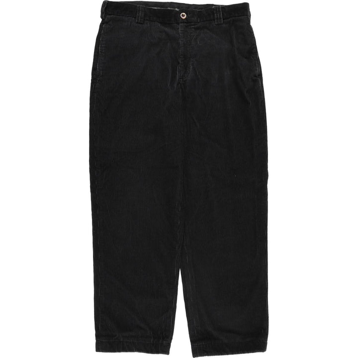 LLBean Men's Corduroy Pants, Size W35 cotton black type Vintage Second Hand