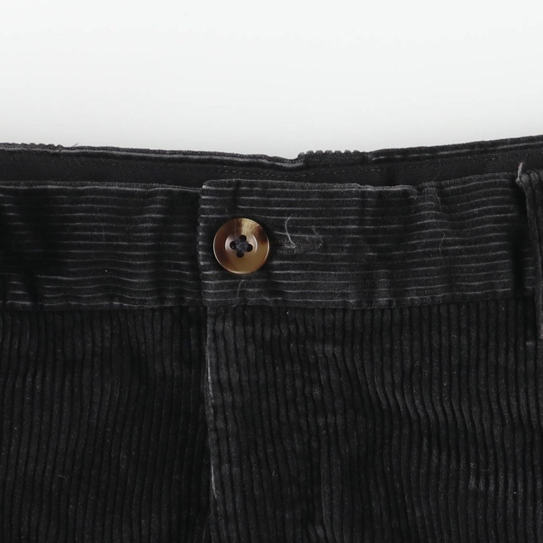 LLBean Men's Corduroy Pants, Size W35 cotton black type Vintage Second Hand