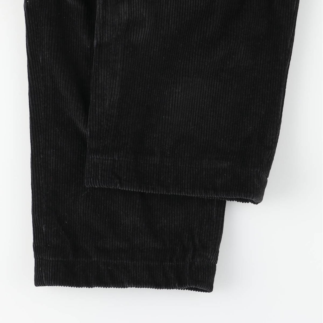 LLBean Men's Corduroy Pants, Size W35 cotton black type Vintage Second Hand