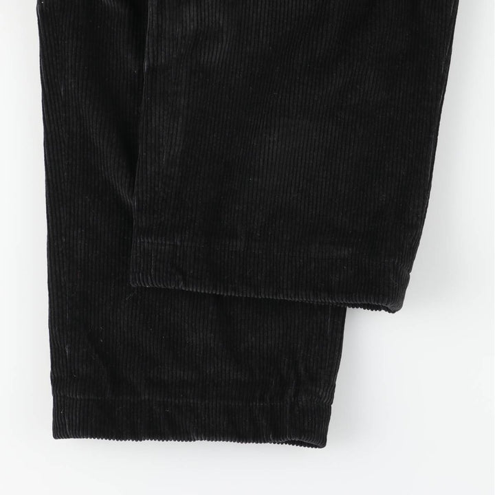 LLBean Men's Corduroy Pants, Size W35 cotton black type Vintage Second Hand