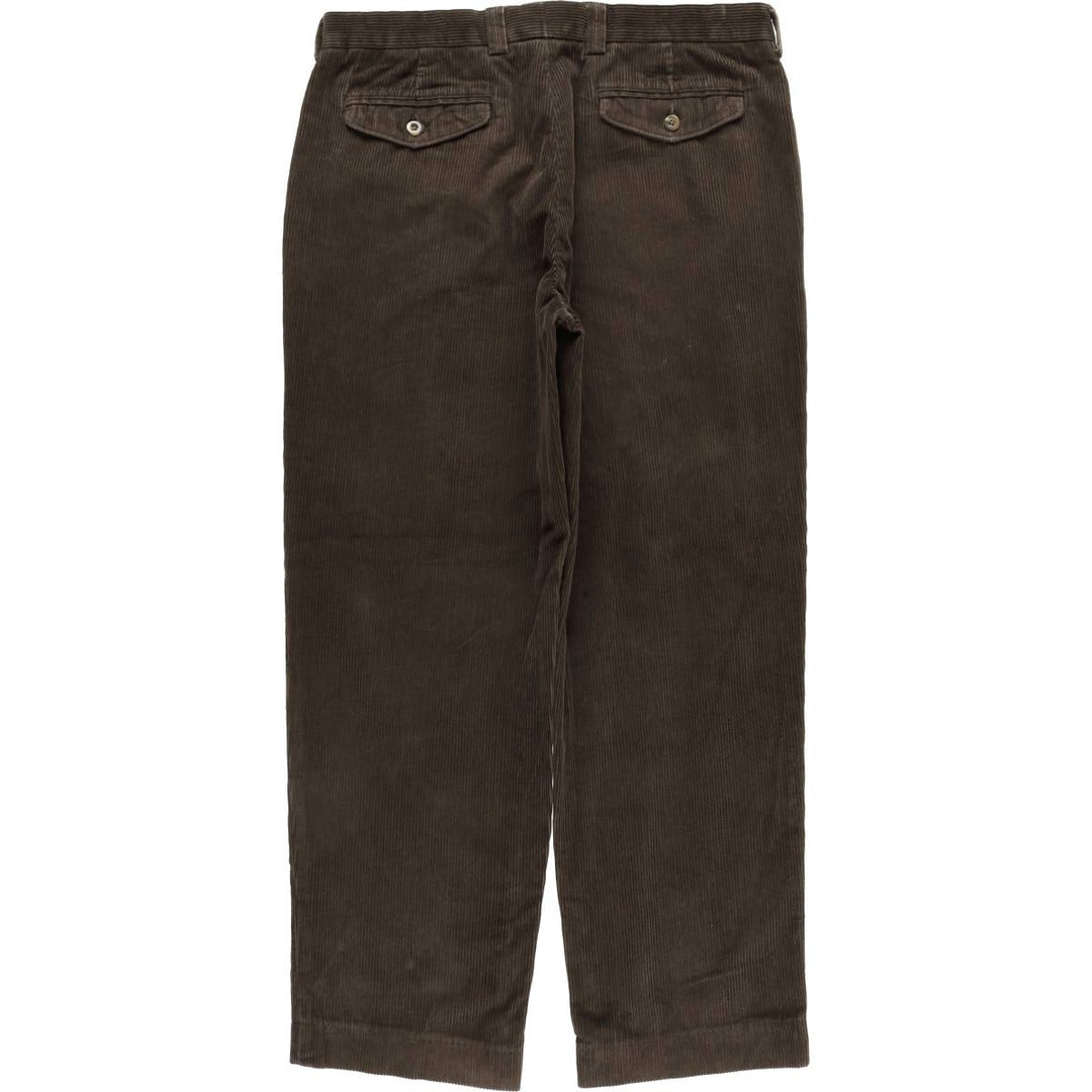 90s-00'S Vintage LLBean Classic Fit Corduroy Pants, Men's, Size W37 cotton brown type Vintage Second Hand