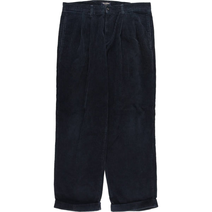 90'S Dockers Khakis Corduroy Pants, Men's, Size W34 cotton navy blue type Vintage Second Hand