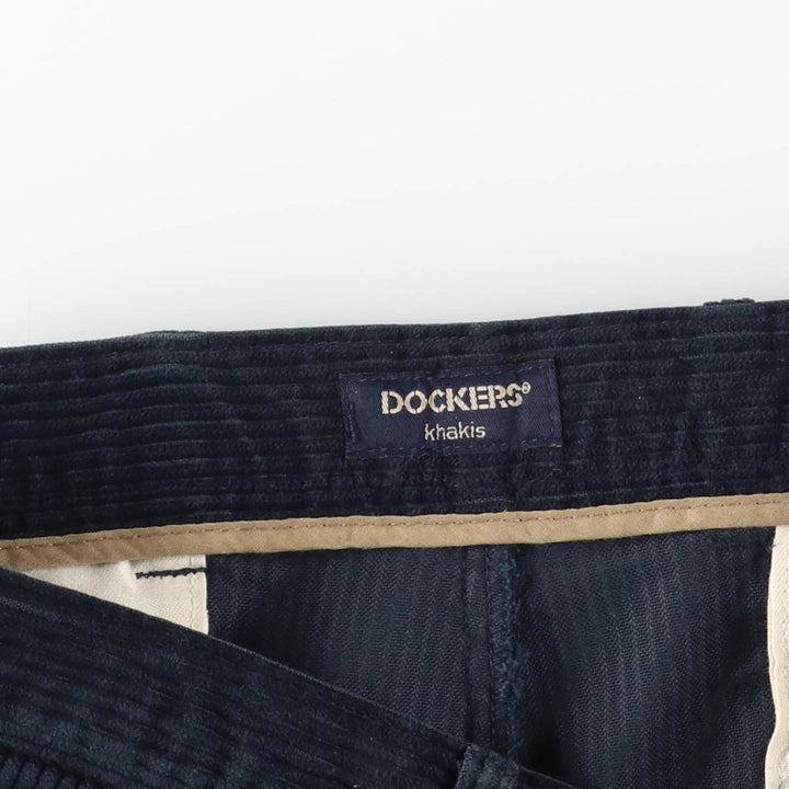 90'S Dockers Khakis Corduroy Pants, Men's, Size W34 cotton navy blue type Vintage Second Hand