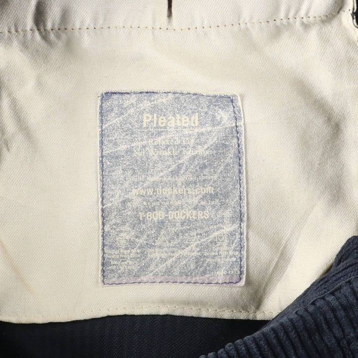 90'S Dockers Khakis Corduroy Pants, Men's, Size W34 cotton navy blue type Vintage Second Hand