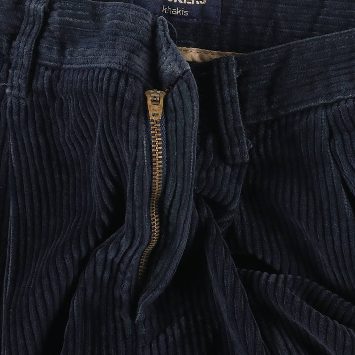 90'S Dockers Khakis Corduroy Pants, Men's, Size W34 cotton navy blue type Vintage Second Hand
