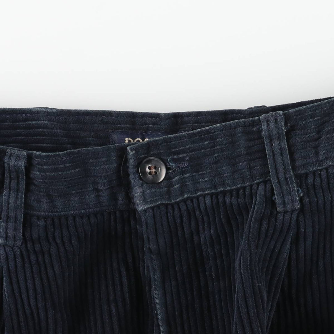 90'S Dockers Khakis Corduroy Pants, Men's, Size W34 cotton navy blue type Vintage Second Hand