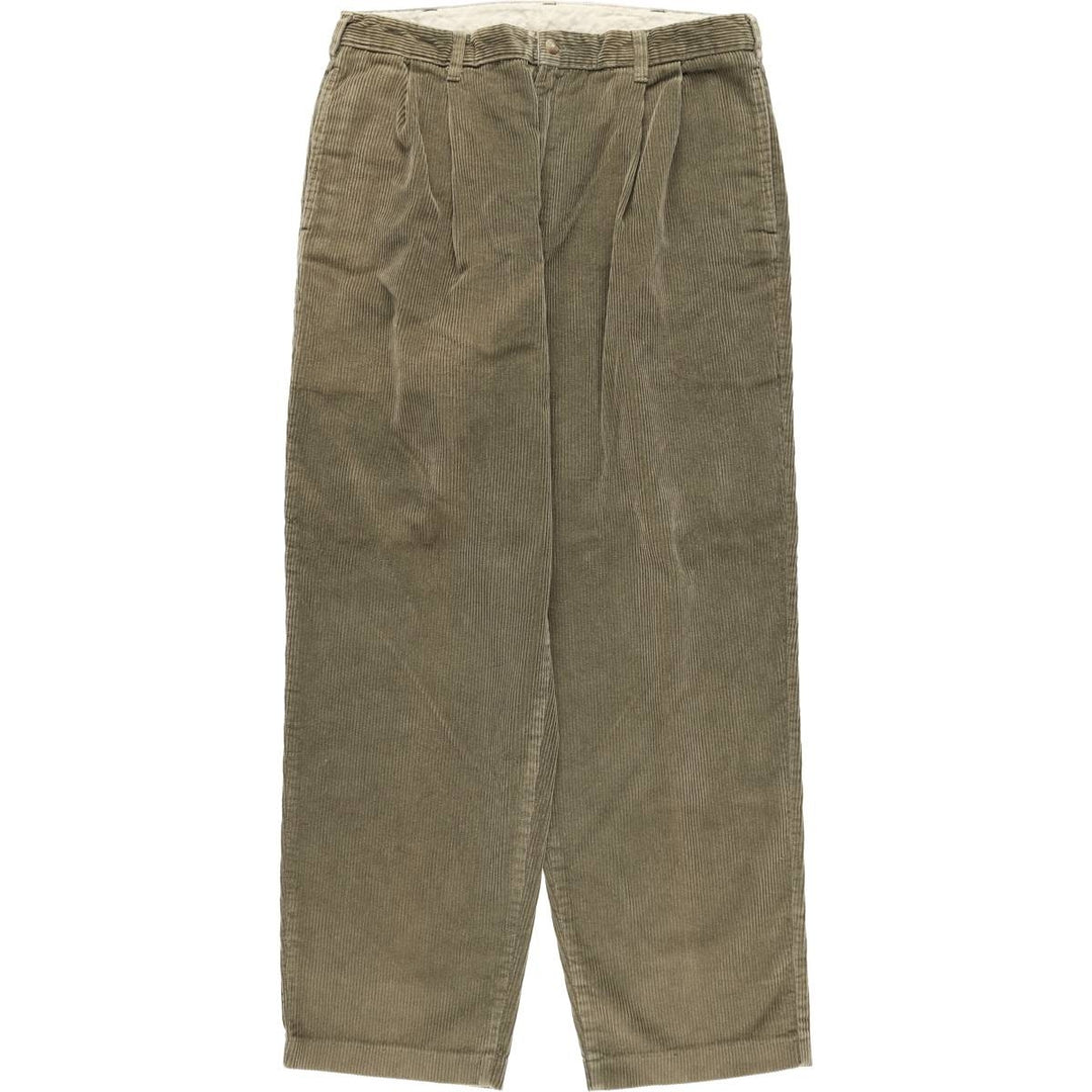 Tahoe River Outfitters Men's Corduroy Pants, Size W33 cotton green type yellow green Vintage Second Hand