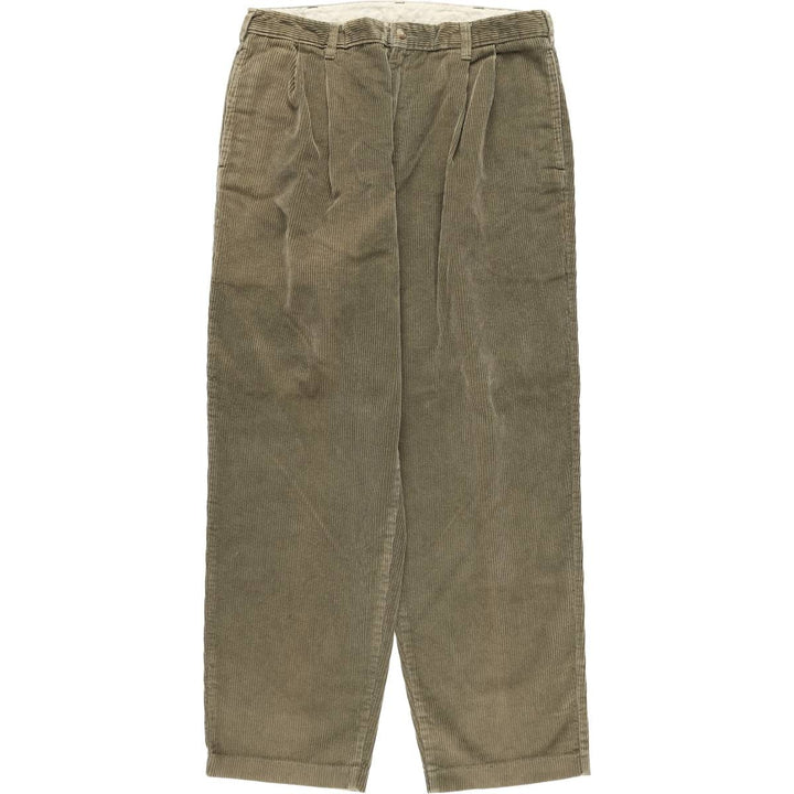 Tahoe River Outfitters Men's Corduroy Pants, Size W33 cotton green type yellow green Vintage Second Hand