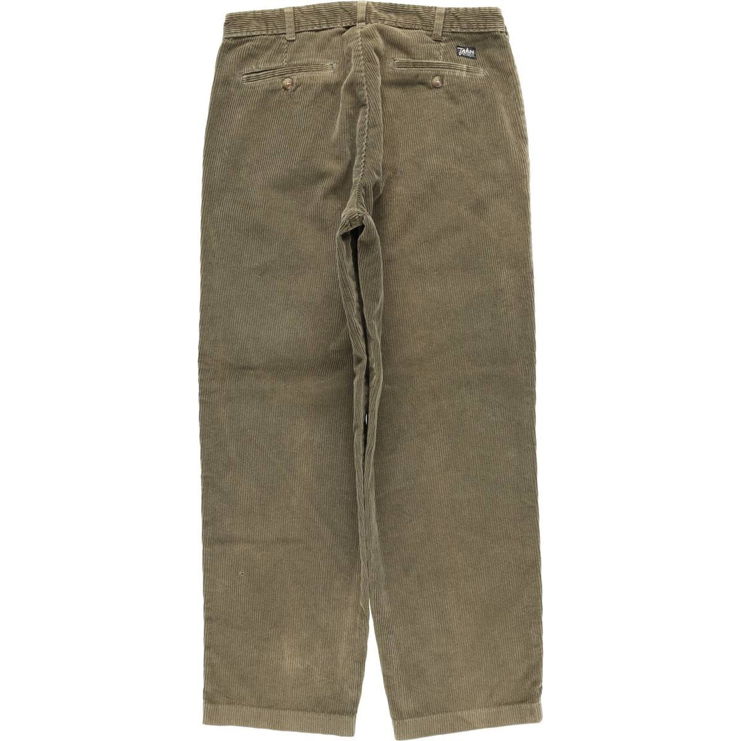Tahoe River Outfitters Men's Corduroy Pants, Size W33 cotton green type yellow green Vintage Second Hand