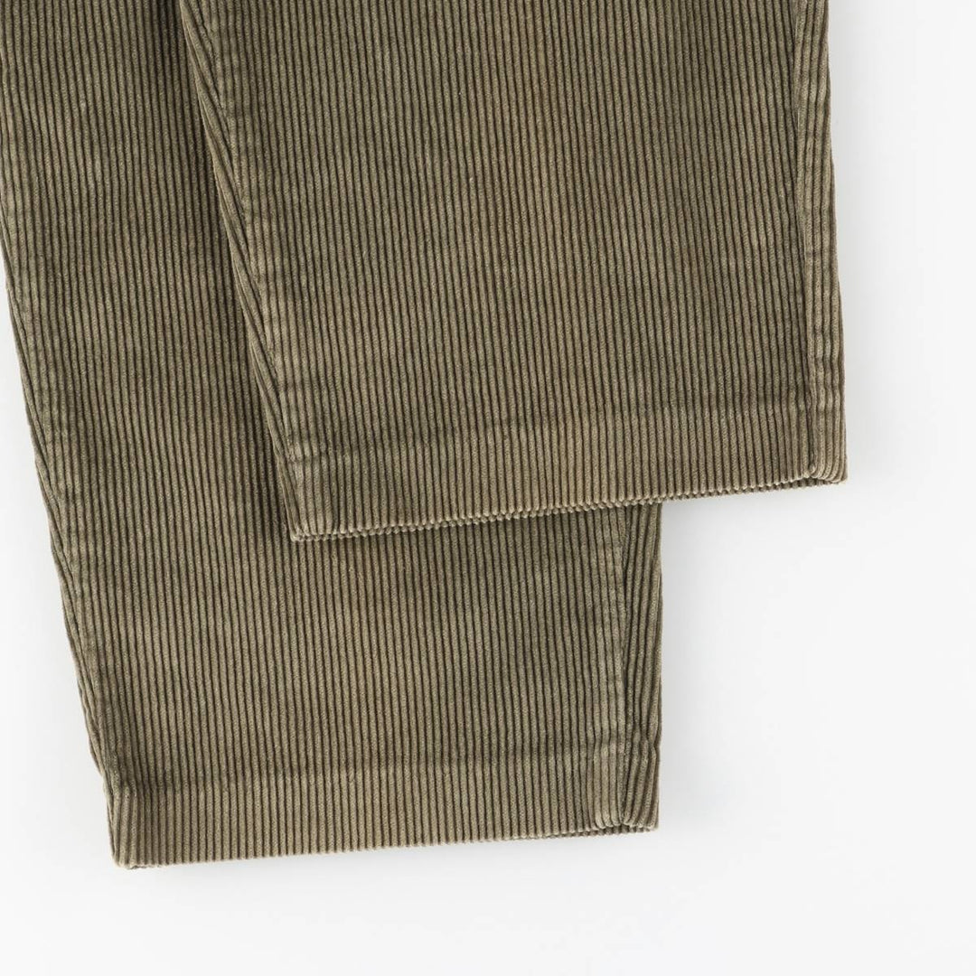 Tahoe River Outfitters Men's Corduroy Pants, Size W33 cotton green type yellow green Vintage Second Hand