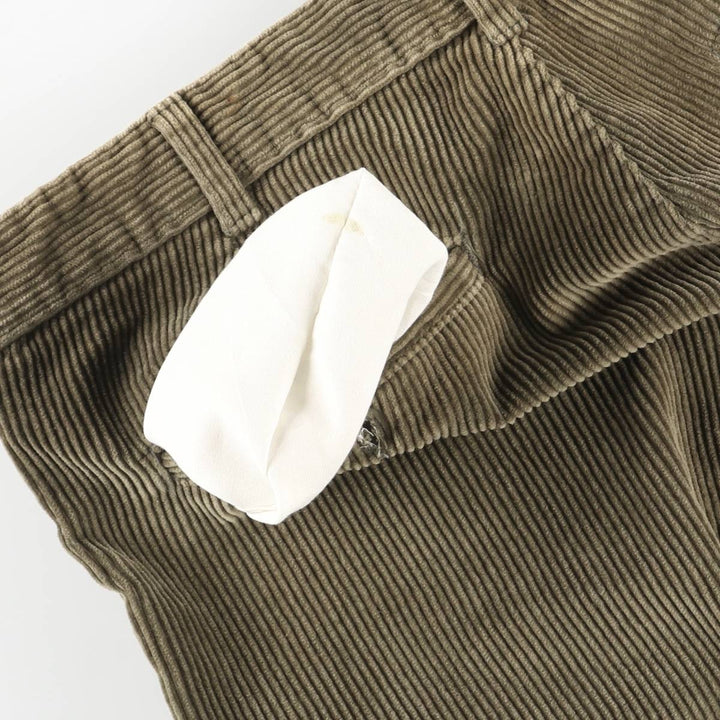 Tahoe River Outfitters Men's Corduroy Pants, Size W33 cotton green type yellow green Vintage Second Hand