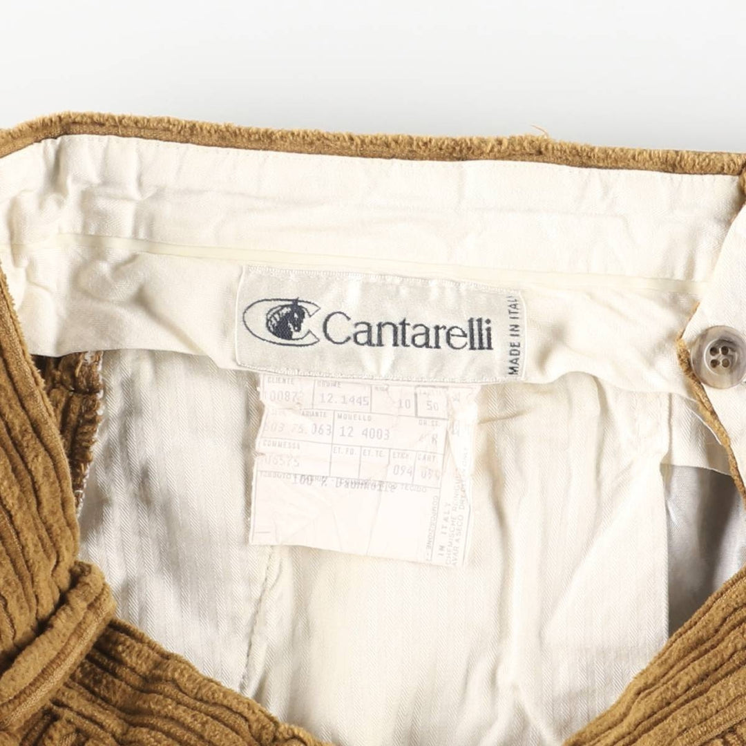 Cantarelli Corduroy Pants Men's Size W32 cotton Camel type Vintage Second Hand