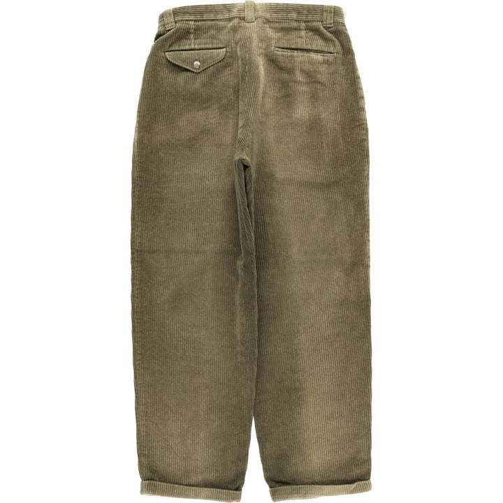 Vintage 90'S Eagle Pass corduroy pants, made in the USA, men's size W31. unclear green type yellow green Vintage Second Hand