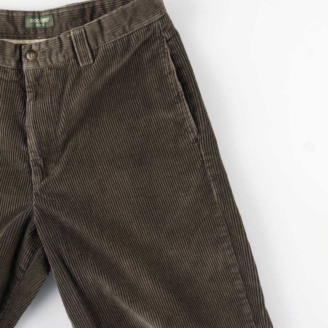Dockers Khakis Corduroy Pants, Men's, Size W32 cotton Khaki type sage green Vintage Second Hand
