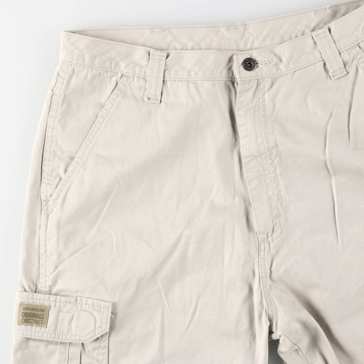 Wrangler cargo shorts, men's size W35 (approx.) cotton Beige type Vintage Second Hand