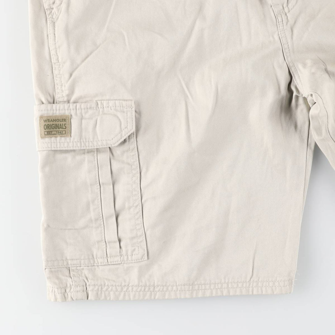 Wrangler cargo shorts, men's size W35 (approx.) cotton Beige type Vintage Second Hand