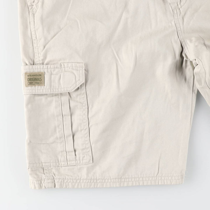 Wrangler cargo shorts, men's size W35 (approx.) cotton Beige type Vintage Second Hand