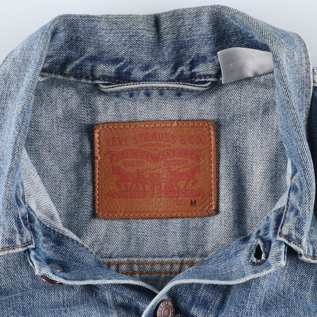 Levi's denim jacket, denim jacket, men's size M cotton blue type Vintage Second Hand