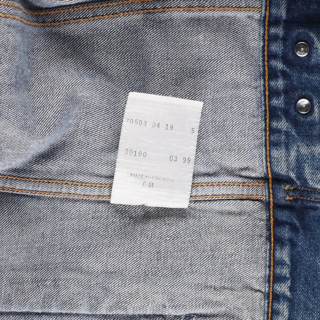 90'S Levi's Denim Jacket, Men's Size Small, Vintage cotton blue type Vintage Second Hand