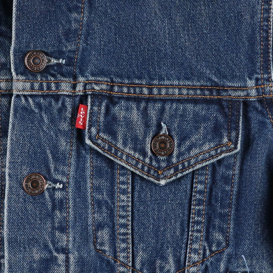 90'S Levi's Denim Jacket, Men's Size Small, Vintage cotton blue type Vintage Second Hand