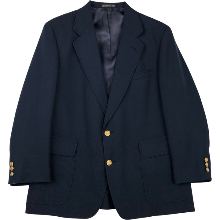 Mac Hugh Inc. Navy Blazer, Tailored Jacket, Made in USA, Men's Size Medium unclear navy blue type Vintage Second Hand
