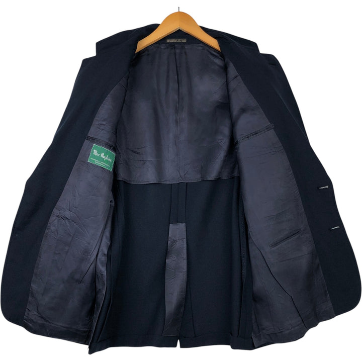 Mac Hugh Inc. Navy Blazer, Tailored Jacket, Made in USA, Men's Size Medium unclear navy blue type Vintage Second Hand