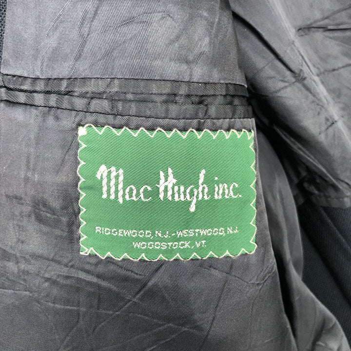 Mac Hugh Inc. Navy Blazer, Tailored Jacket, Made in USA, Men's Size Medium unclear navy blue type Vintage Second Hand