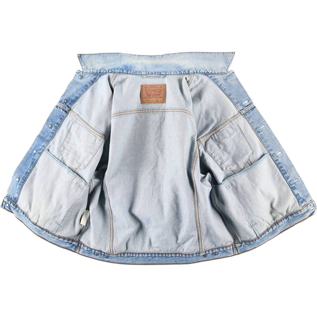 90'S Levi's 70503-02 denim jacket, denim jacket, men's size L, vintage cotton blue type Vintage Second Hand